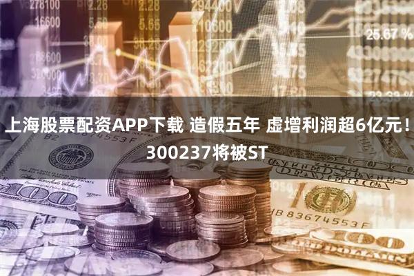 上海股票配资APP下载 造假五年 虚增利润超6亿元！300237将被ST